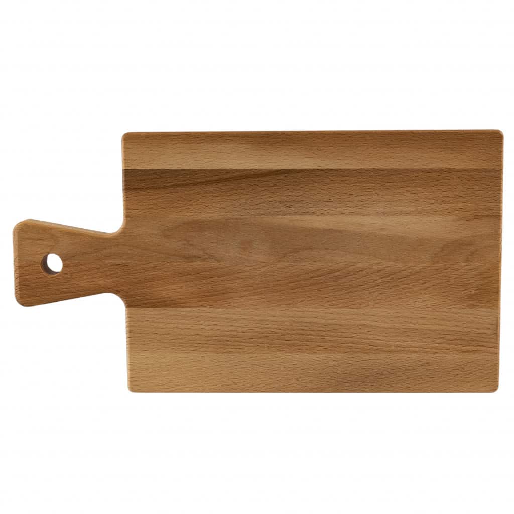Platou lemn, cu maner, Decor Italian, 345x185x19 mm, Maro natur