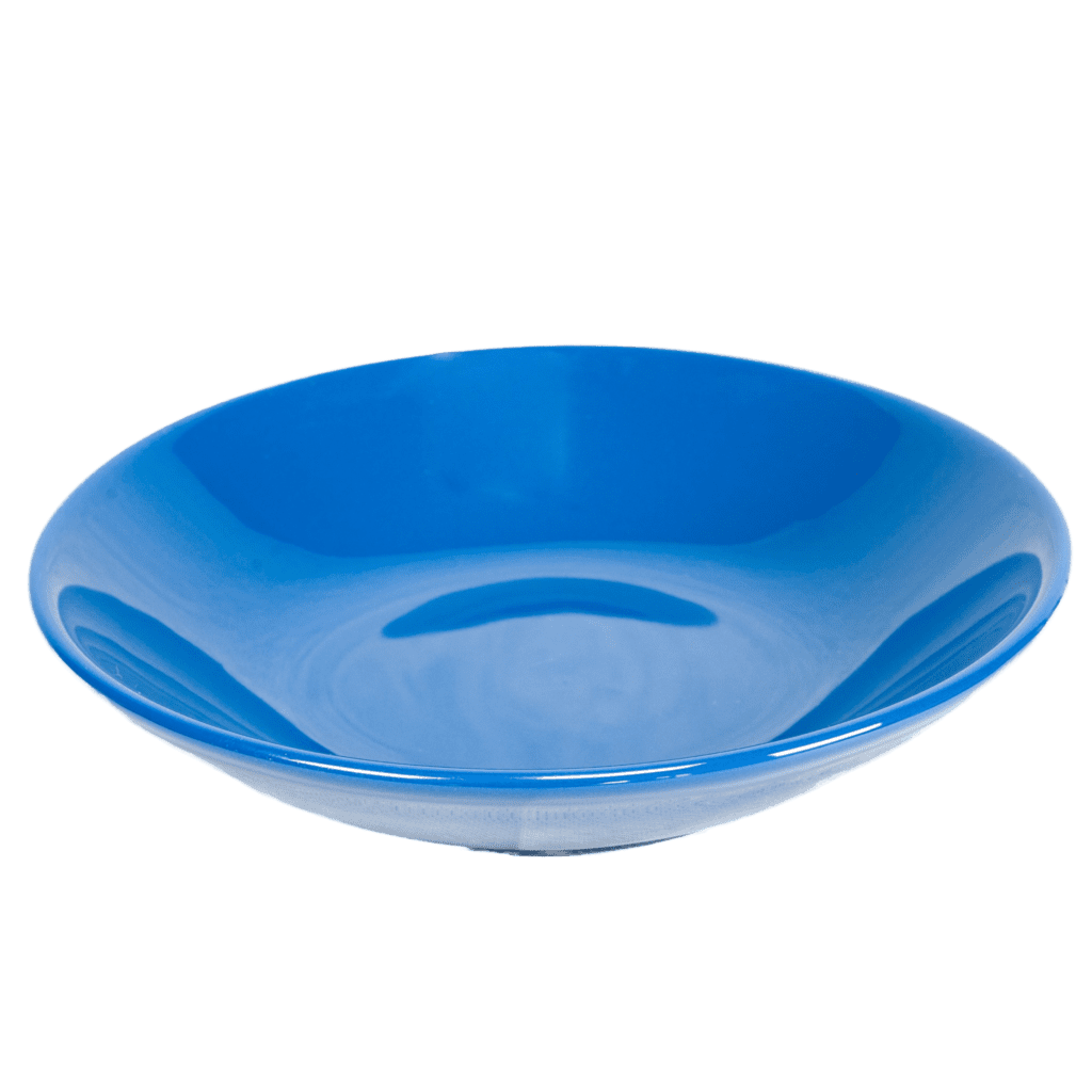 Farfurie din ceramica, Decor Italian, Ø21 cm, Albastru Regal